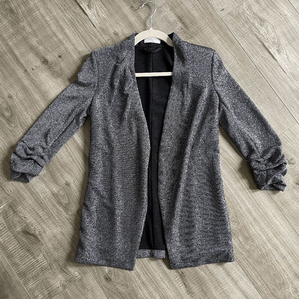 Aritzia Babaton Power Hip Blazer Metallic Size XS - Picture 1 of 8